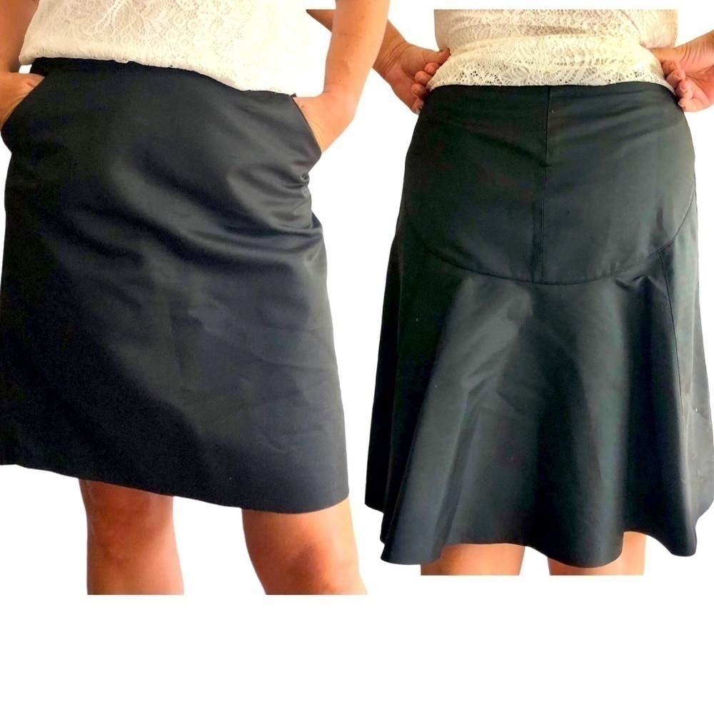 Leon Max maxstudio limited edition Midi Skirt black with longer back